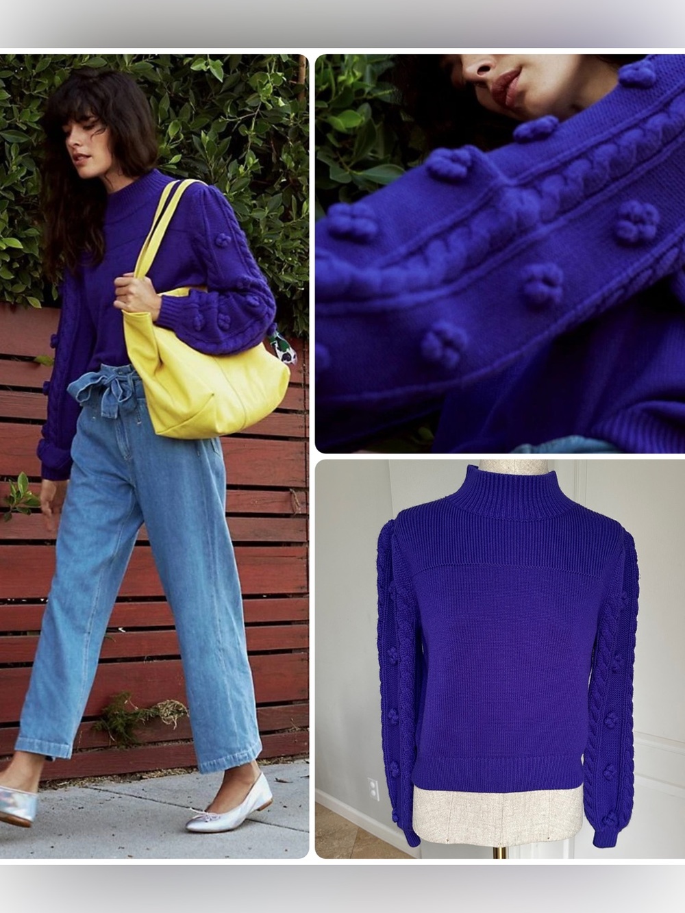 Anthropologie Maeve Kiara textured sweater Sz XS